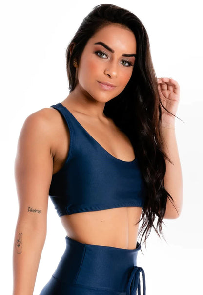 Top Fitness Nadador Azul-Marinho