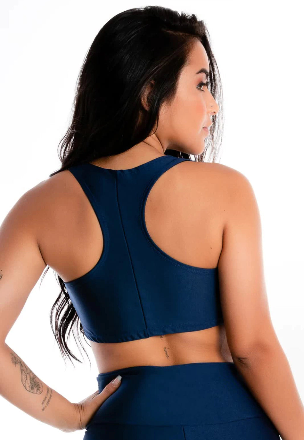 Top Fitness Nadador Azul-Marinho