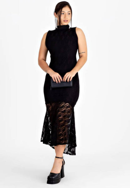 Vestido Midi Lace Sculpt