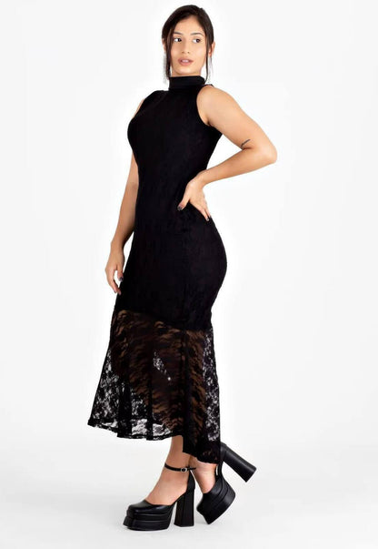 Vestido Midi Lace Sculpt