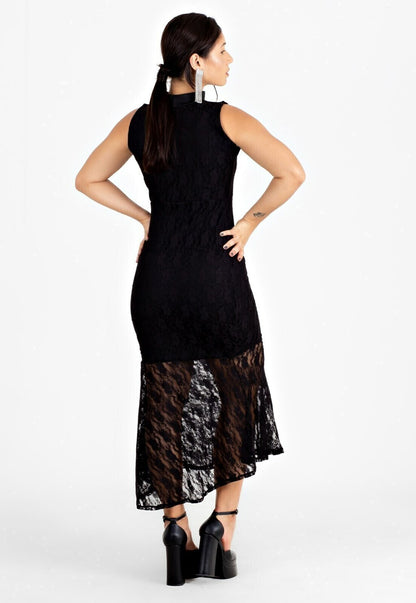 Vestido Midi Lace Sculpt